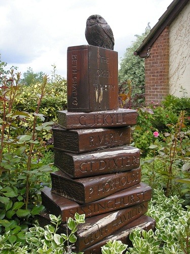 Owl with books