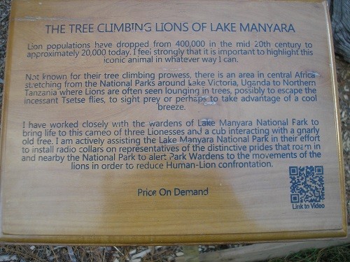 Lion plaque